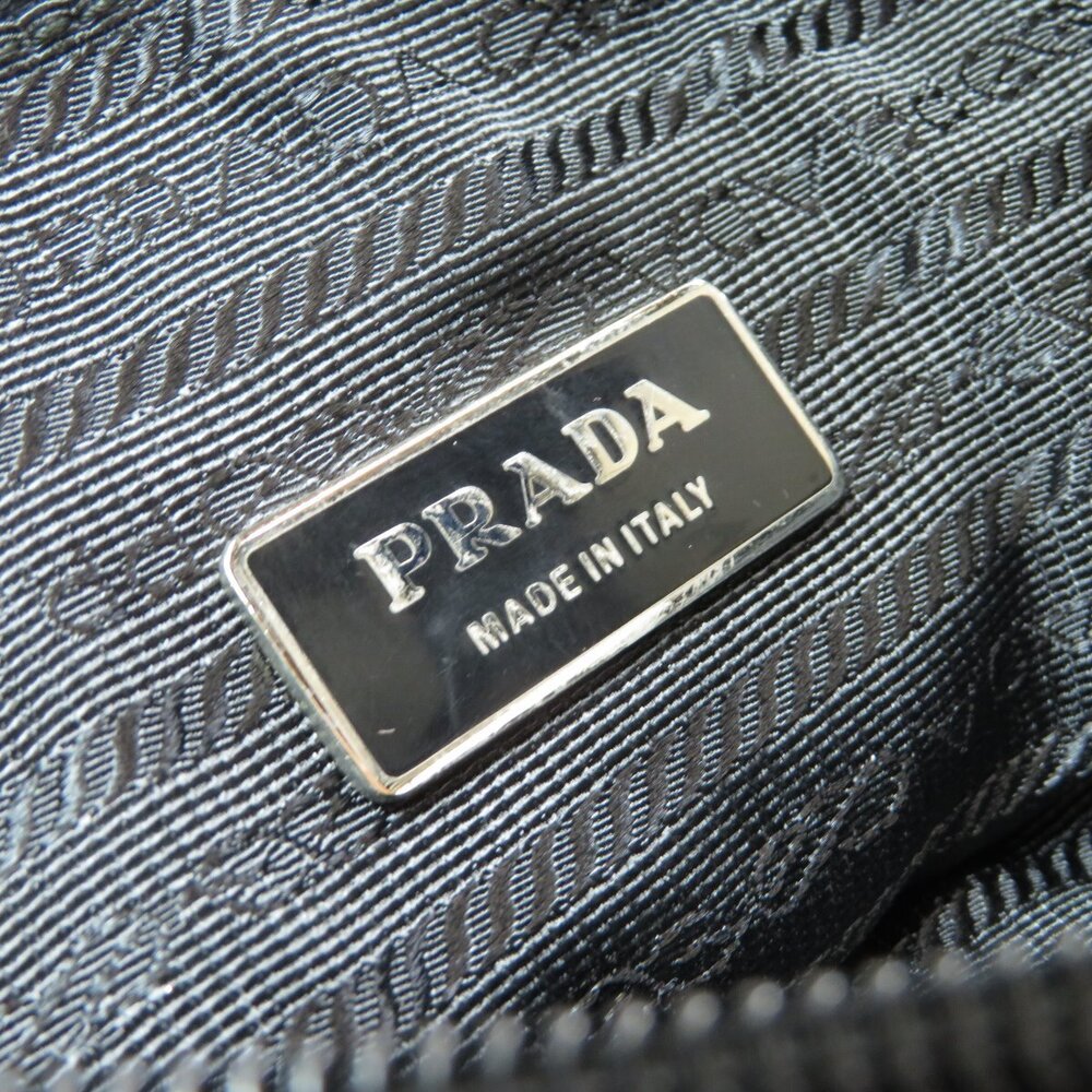 Prada logo plate hip bag waist Bum Body Bag Black - Picture 6 of 11